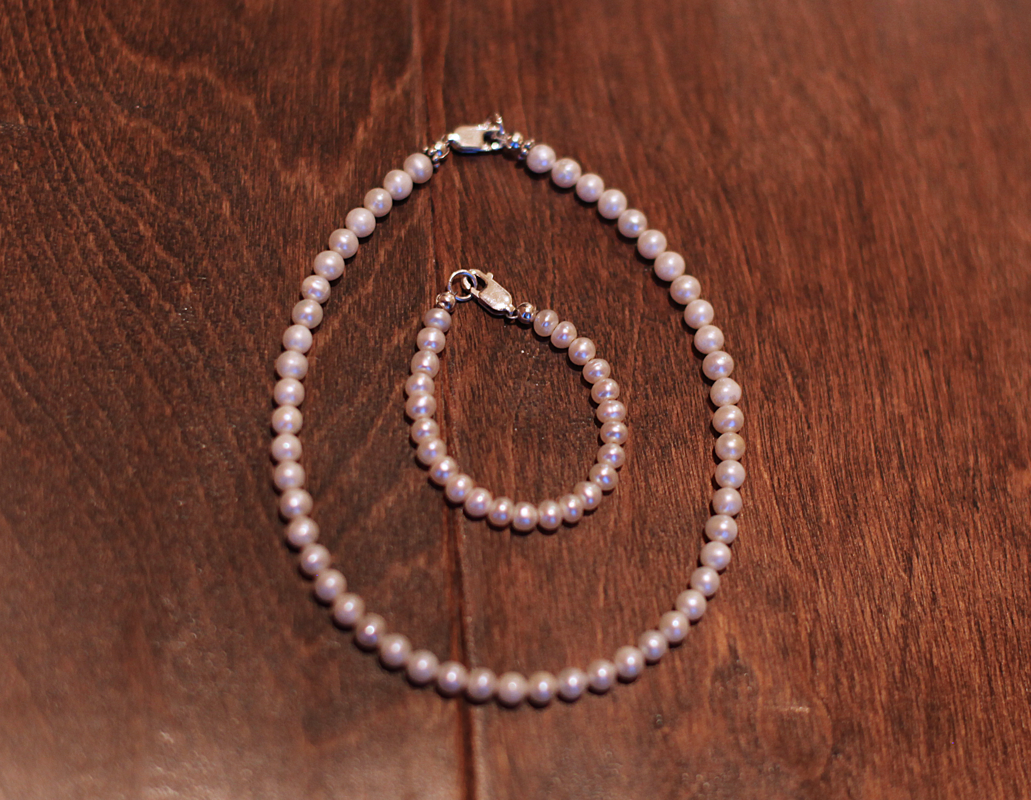 Small Pearl Necklace/Bracelet Set